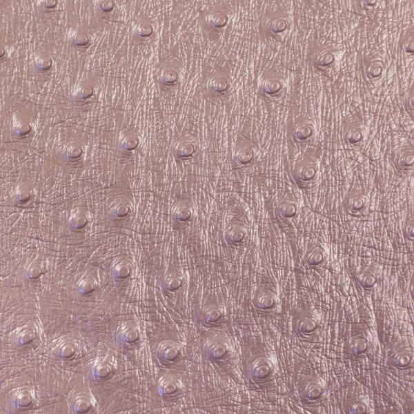 Kunstleder Aurora mit Noppen in metallic altrosa